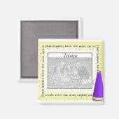 チアリーパーソナライズされたダーの写真磁石 マグネット (正面/裏面)