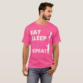 チアリー食べダースリープ応援リピートチアリーティング Tシャツ (正面フル)