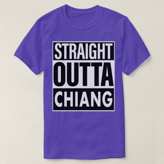 チアンネームストレートアウトタチアン Tシャツ (デザイン正面)