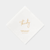 チアーズサーティ | 現代の大人の30歳誕生日パーティー 箔ナプキン (右)