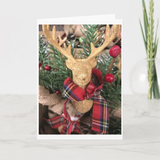 「チアー」&「トナカイ」*メリークリスマス* シーズンカード (正面)