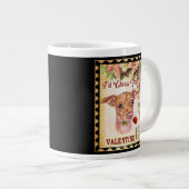 チウェニーヴィンテージバレンタインおもしろい犬ウィズバラ ジャンボコーヒーマグカップ (正面右)