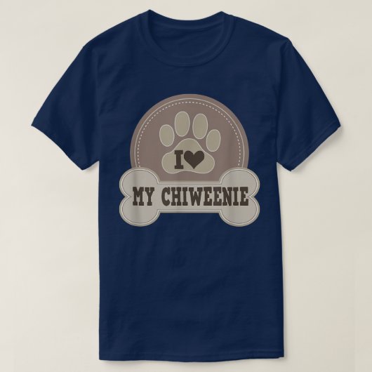 チウェニー犬の愛人ペットのオーナーギフト Tシャツ (デザイン正面)