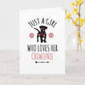 チウェニー·ギフトが大好きな犬のオーナー カード (黄色い花)