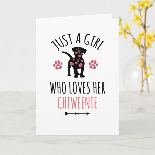 チウェニー·ギフトが大好きな犬のオーナー カード (黄色い花)