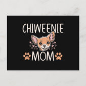 チウェニーmomチワワかわいい犬のオーナーラブ恋人 案内ポストカード (正面)