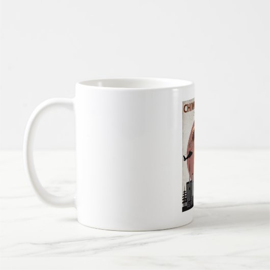 チウェーおもしろいニジラチウェニーTシャツ愛犬家 コーヒーマグカップ (左)
