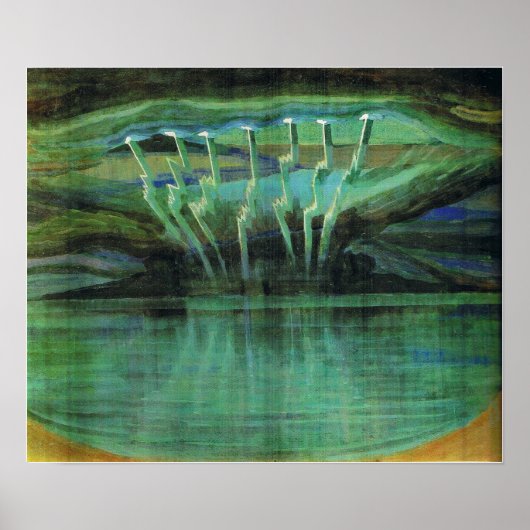 チウリオニス – 稲妻1909 ポスター (正面)