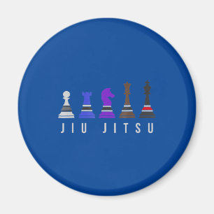 チウ·ジツ ·トレーニングチェスプレゼントbjに文字。 マグネット