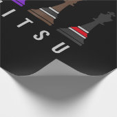 チウ·ジツ   ·トレーニングチェスプレゼントbjに文字。 ラッピングペーパー (角)