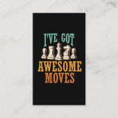 チェおもしろいス好きの人への贈り物 名刺 (正面)