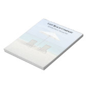 チェアオンビーチ傘バケーション ノートパッド (回転)