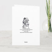 チェアメーカー建物未来父の日 カード (裏面)