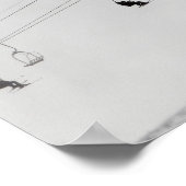 チェアリフトのスキーヤー ポスター (角)