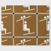 チェアリフト標識ラッピング紙 ラッピングペーパー (フラット)