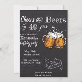 チェアーズ・ビール60 40位50位30位21位 招待状