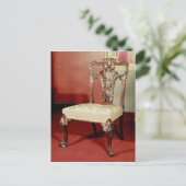 チェア、チッペンデール'ディレクター'デザイン, c.1760 ポストカード (スタンド正面)