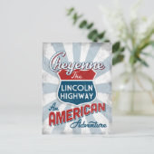 チェイエンインリンカーンハイウェイヴィンテージアメリカワイオミング ポストカード (スタンド正面)
