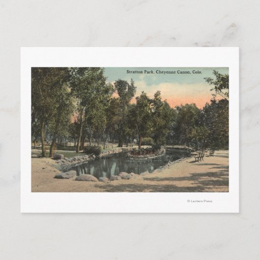 チェイエンヌキャニオン，コロラド – ストラトンパークビュー ポストカード (正面)