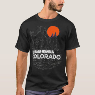 チェイエンヌマウンテンコロラドハイキングキャンプ自然d tシャツ