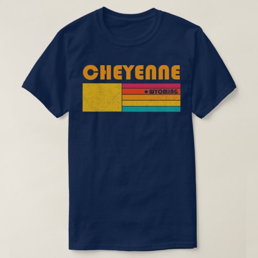 チェイエンヌワイオミングヴィンテージ動揺して土産 Tシャツ (デザイン正面)