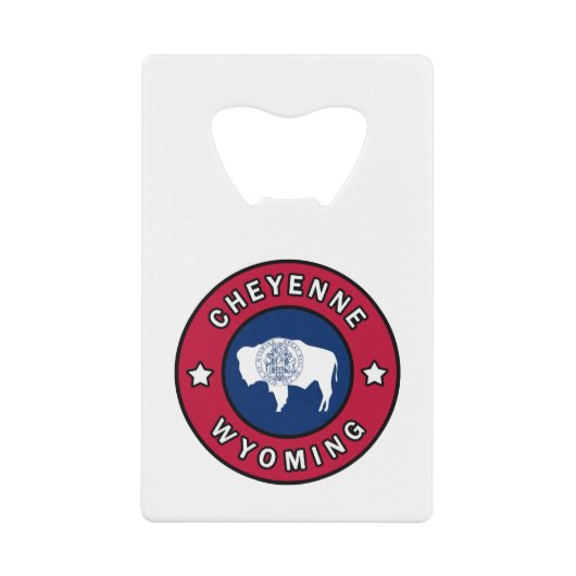 チェイエンヌワイオミング クレジットカード栓抜き (正面)