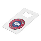 チェイエンヌワイオミング クレジットカード栓抜き (正面アングル)