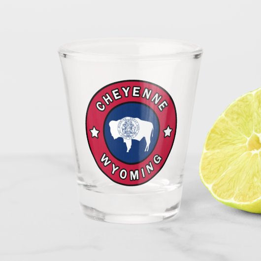 チェイエンヌワイオミング ショットグラス (正面)