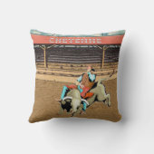 チェイエンヌ・ロデオ・カウボーイ・ブル・ライド クッション (裏面)