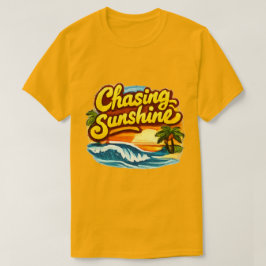 チェイシングサンシャインTシャツ | レトロビーチTシャツ Tシャツ