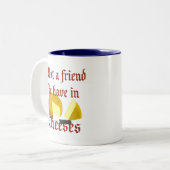 チェイスに友人がいること ツートーンマグカップ (正面左)