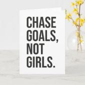 チェイスゴールは女の子ではない – ジム、ハッスル、成功 カード (黄色い花)