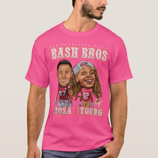 チェイスヤングNick BosaサンフランシスコBash Bros Tシャツ (正面)