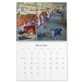 チェイス乳製品の牛のカレンオーガニックダー カレンダー (3月 2026)