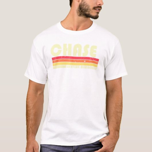 チェイス姓 レトロ ビンテージ 80年代 90年代 誕生日 再会 Tシャツ (正面)