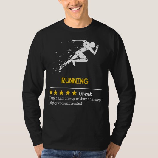 チェイス遠くにストレス:走 – 安く、速く、ファン Tシャツ (正面)