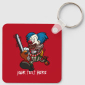 チェインソカラフルーピエロハロウィーンホラー漫画 キーホルダー (裏面)