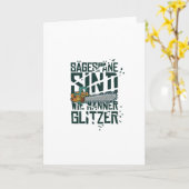 チェインソーグリッター カード (黄色い花)