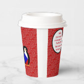 チェキア国旗の休日Ms.ペンギン語 紙コップ (右)
