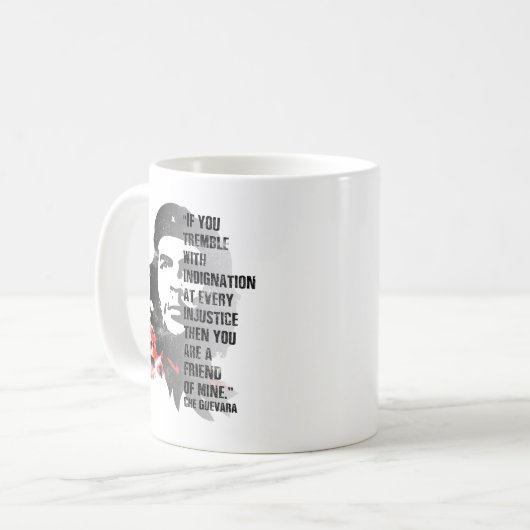 チェゲバラ革命ヴィンテージ政治引用文 コーヒーマグカップ (正面左)