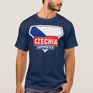 チェコすごい国旗の支持者 Tシャツ