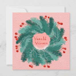 チェコのクリスマスリース 招待状