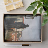 チェコのシャルル橋からのプラハ城の眺め。 薄葉紙 (ギフト)