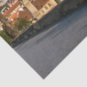 チェコのシャルル橋からのプラハ城の眺め。 薄葉紙 (詳細)