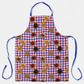 チェコのチェックのエプロンに付いたコルチ エプロン (正面)