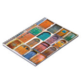 チェコのプラハの中世の玄関ドアのコラージュ  ノートブック (左側)