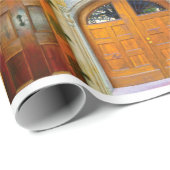 チェコのプラハの中世の玄関ドアのコラージュ  ラッピングペーパー (ロールコーナー)