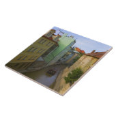 チェコのプラハの運河に関する歴史的建物 タイル (側面)