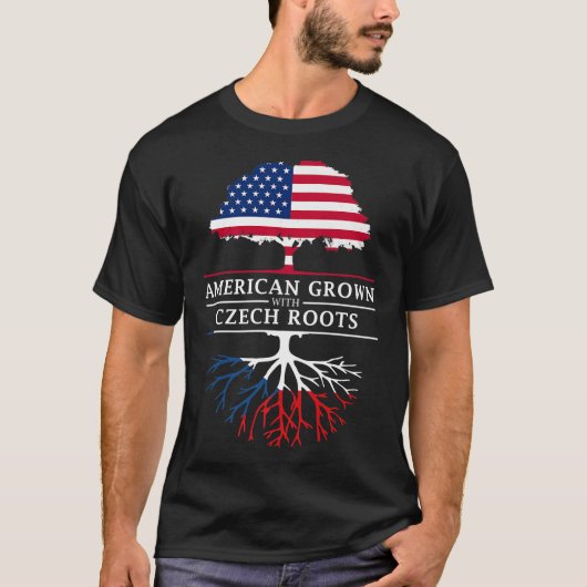 チェコのルーツで育ったアメリカ人Pr Tシャツ (正面)