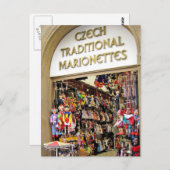 チェコの人形 ポストカード (正面/裏面)